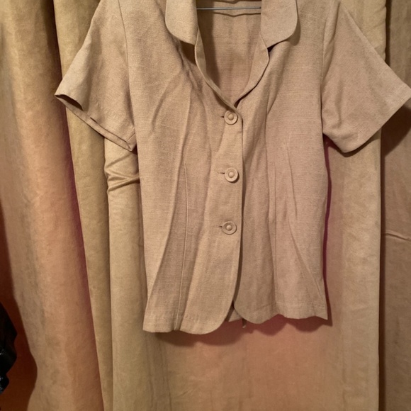 Vintage Premier international brown blouse size small - Picture 2 of 4